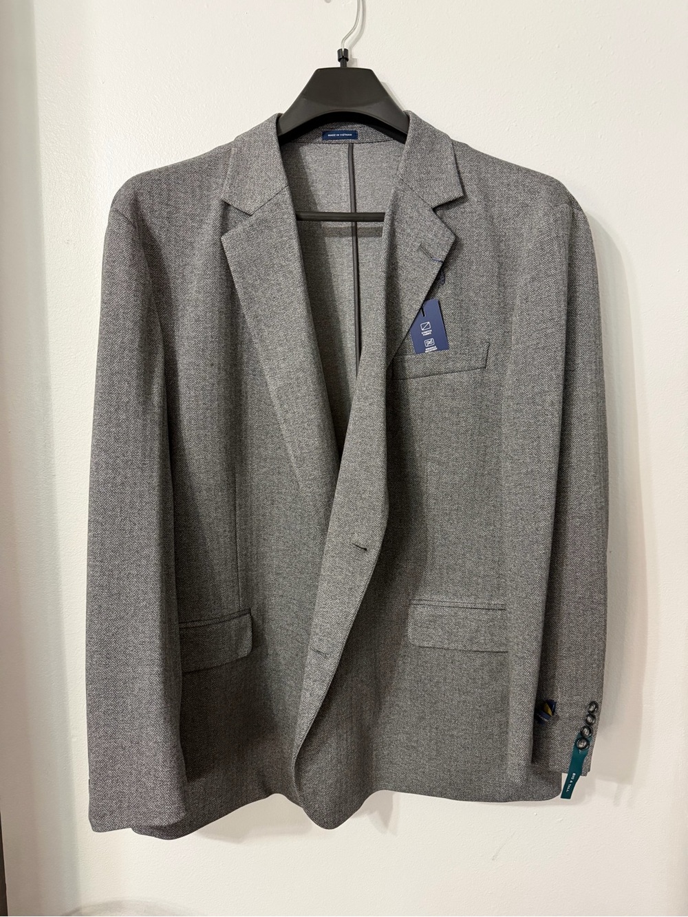 Stafford Suit Sport Coat Blazer Charcoal Gray 58L 58R 56L 56R  52R